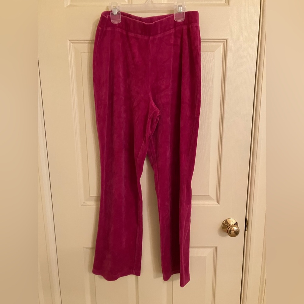 Raspberry Pink Velvet Pants